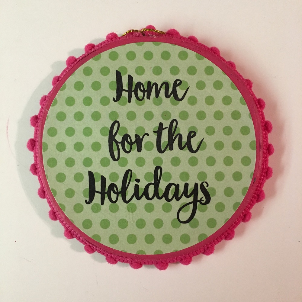 Home for the Holiday backing