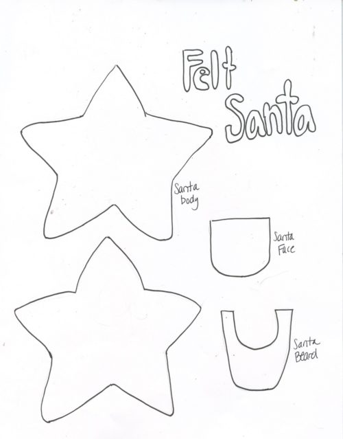 Creative Christmas~ Felt Santas – Create with Rebecca