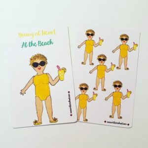Young at Heart "At the Beach" Stickers